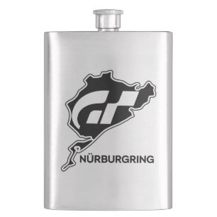 Nurburgring German Flag Germany Gran Turismo GT Hip Flask