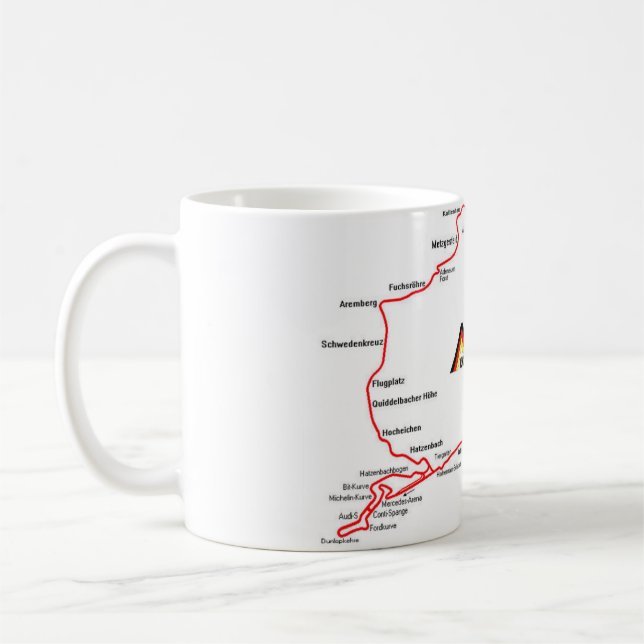 NÜRBURGRING MAP - MUG (Left)