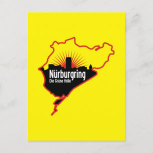Nurburgring Nordschleife race track, Germany Postcard