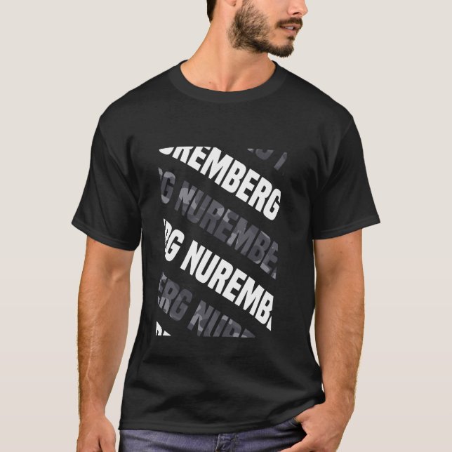 Nuremberg Camo Pattern Grey Camouflage T-Shirt (Front)
