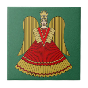 Nuremberg Christmas Angel Ceramic Tile