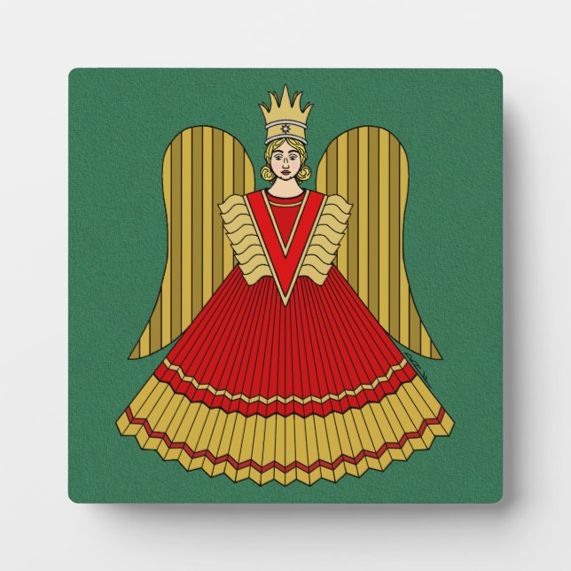 Nuremberg Christmas Angel Plaque (Front)