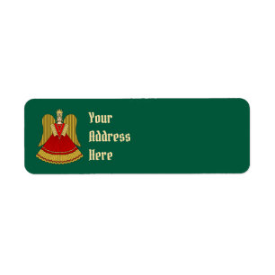 Nuremberg Christmas Angel Return Address Label