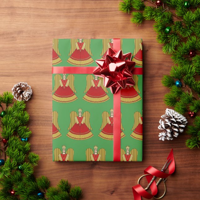 Nuremberg Christmas Angel Wrapping Paper (Holiday Gift)