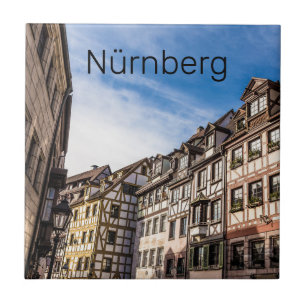 Nuremberg Cityscape Bavaria Germany Souvenir Ceramic Tile