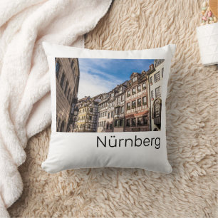 Nuremberg Cityscape Bavaria Germany Souvenir Cushion