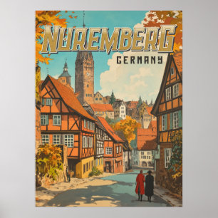 Nuremberg Germany - Classic Bavarian  Poster
