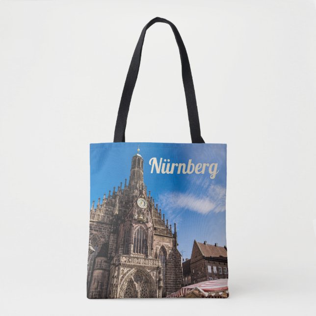 Nuremberg Hauptmarkt Nürnberg Bavaria Germany Tote Bag (Front)