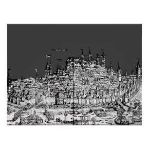 Nuremberg Medieval city in the Germany Poster