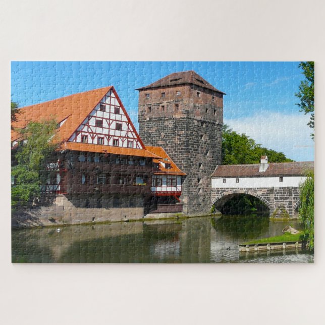 Nuremberg Old Town Germany. Jigsaw Puzzle (Horizontal)