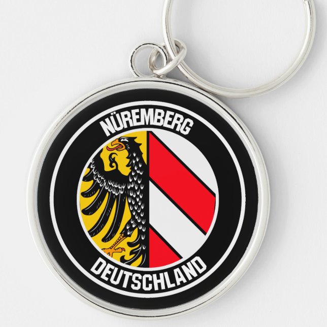 Nuremberg Round Emblem Key Ring (Front)