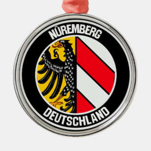 Nuremberg Round Emblem Metal Ornament