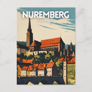 Nuremberg Travel Poster Postcard