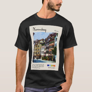 Nuremberg Vintage Watercolour Travel  T-Shirt