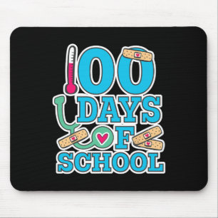 Nurse 100 Days Of School Mouse Pad
