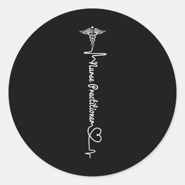 Nurse 365 Np Nurse Practitioner  Classic Round Sticker (Front)