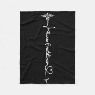 Nurse 365 Np Nurse Practitioner  Fleece Blanket