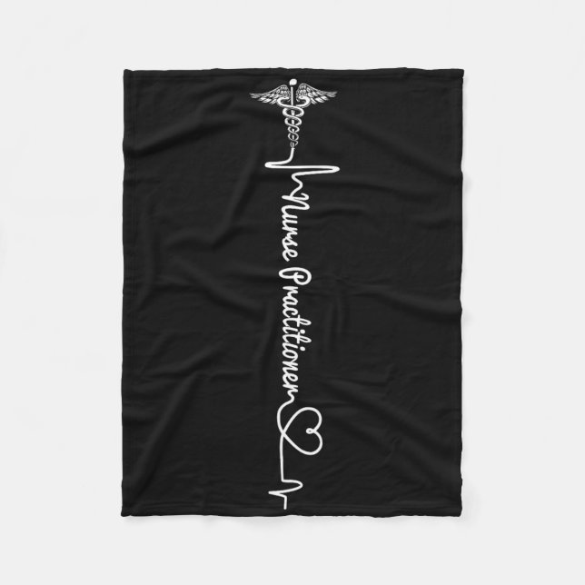 Nurse 365 Np Nurse Practitioner  Fleece Blanket (Front)