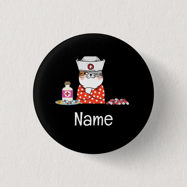  Nurse 3 Cm Round Badge (Front)