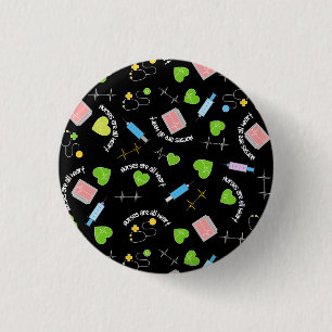 Nurse   3 cm round badge