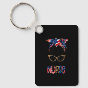 Nurse 4th Of July American Flag Patriotic Usa Key Ring