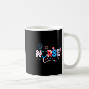 Nurse 4th Of July American Flag Patriotic Usa Stet Coffee Mug