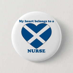 Nurse 6 Cm Round Badge