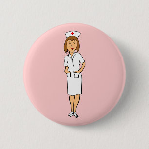 Nurse 6 Cm Round Badge