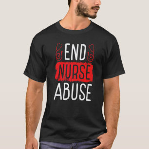 Nurse Abuse Survivor Cardiac Nursing Emergency Roo T-Shirt