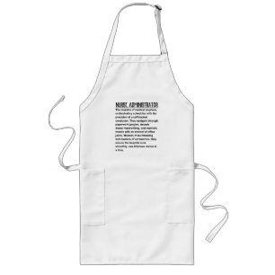 Nurse administrator long apron