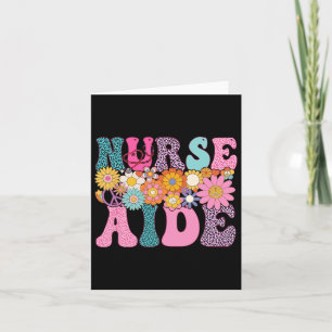 Nurse Aide Week Groovy Leopard Appreciation Day Fo Card