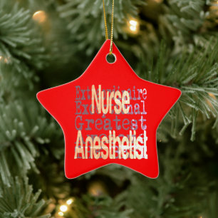 Nurse Anaesthetist Extraordinaire Ceramic Ornament