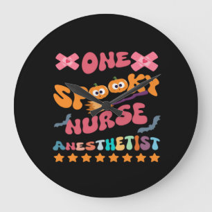 Nurse Anaesthetist - One Spooky Nurse Anaesthetist Large Clock