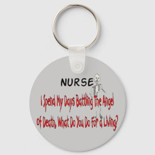 Nurse "Angel of Death"---Funny Gifts Key Ring