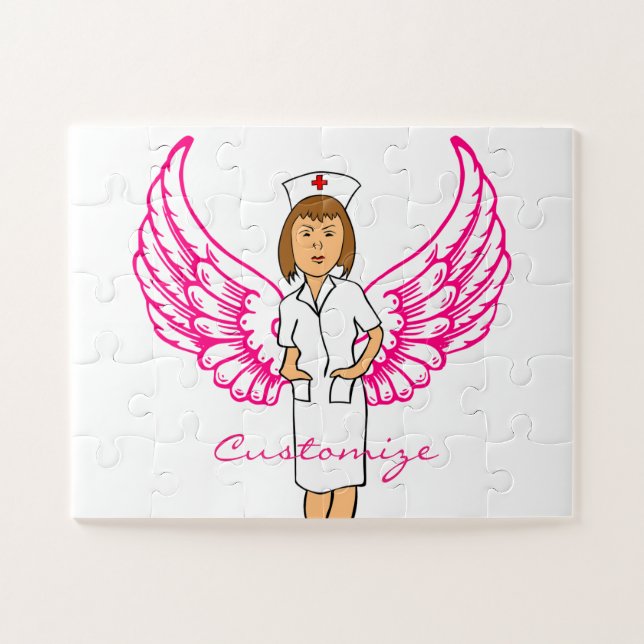 Nurse Angel Wings Thunder_Cove Jigsaw Puzzle (Horizontal)