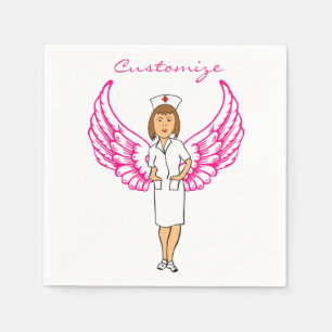 Nurse Angel Wings Thunder_Cove Napkin