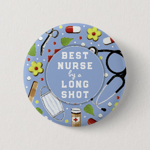 Nurse Appreciation Best Nurse 6 Cm Round Badge