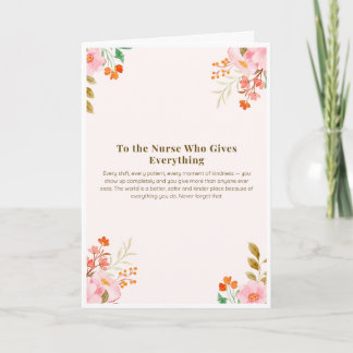 Nurse Appreciation Card