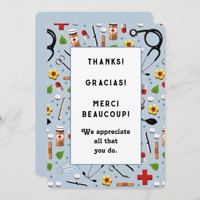 Nurse Appreciation Cards (Front/Back)