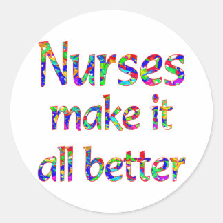 Nurse Appreciation Classic Round Sticker