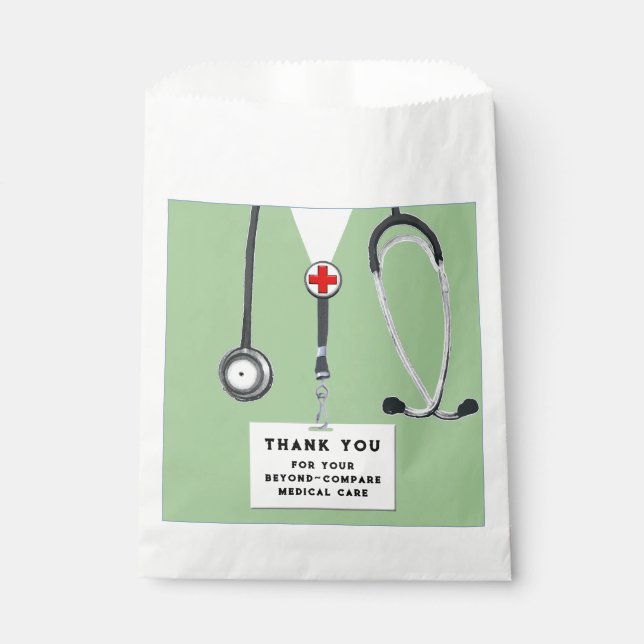 Nurse Appreciation Favour Bag (Front)