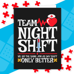 Nurse Appreciation Funny Team Night Shift Nurse Card