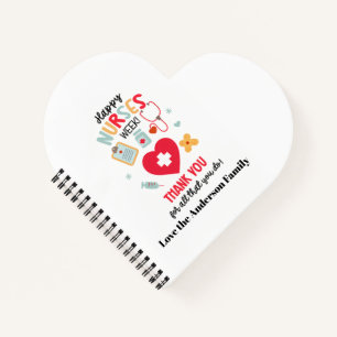 NURSE Appreciation Gift Tag Happy Nurses Week Gift Notebook