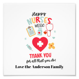NURSE Appreciation Gift Tag Happy Nurses Week Gift Photo Print