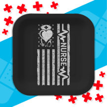 Nurse Appreciation Hero Heart Life American Flag
