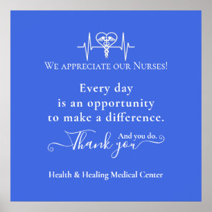 Nurse Appreciation Thank You Personalised Poster