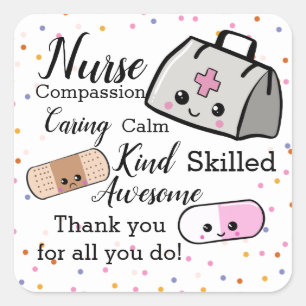 Nurse appreciation week sticker plaster