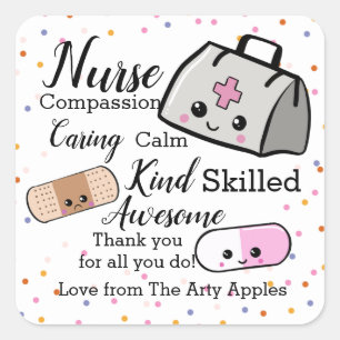 Nurse appreciation week sticker plaster