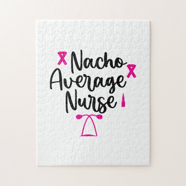 Nurse Art Nacho Average Nurse Jigsaw Puzzle (Vertical)