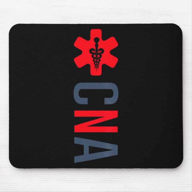 Nurse Assistant Certified Nursing Assistant CNA Mouse Pad (Front)
